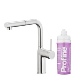 KFA - Duero pure move pull-out bat. kuchynská filtrujúca, nerezová oceľ + filter profine lilac s (6623-425-22)