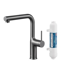 KFA - Duero pure move pull-out, filtrujúca s otočnou výtokovou armatúrou, gunmetal šedá + filter hydro+ (6623-422-61)