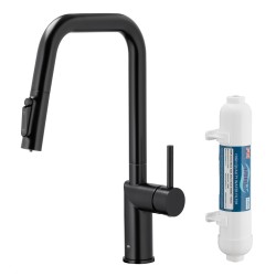 KFA - Duero pure style pull-out bat. kuchynská filtrujúca, čierna + filter hydro+ (6623-312-81)