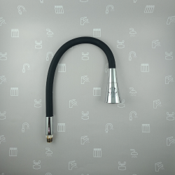 KFA - Kompletný odvod pre batériu Rumba Duo, chróm - čierna (835-661-00)