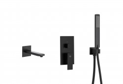 KFA - LOGON podomietková vaňová batéria, čierna (5139-401-81)