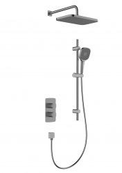 KFA - Malaga sprchový set, termostatický, podomietkový s posuvným držiakom, PVD gun metal (5759-301-61)