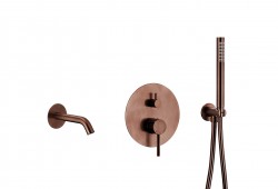 KFA - Moza set vaňový podomietkový s batériou 3 funkčné, brúsené ružové zlato (5039-401-34)