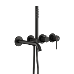 KFA - Set vaňový, podomietkový Moza s batériou 3-otvorovou, 2 funkčné, čierna (5039-411-81)