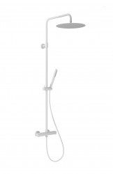 KFA - Sprchový stĺp vaňová Moza premium s termostatickou sprchovou batériou, stenová, biela (5736-921-44)
