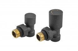 KFA - Súprava radiátorová, rohová Komfort Pro, grafitová (758-130-61-BL)