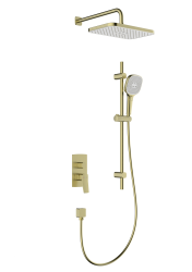 KFA - Súprava sprchová Malaga, podomietková s posuvným drážkovým ramenom, PVD brúsené zlato (4529-301-31)