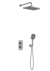 KFA - Súprava sprchová Malaga, termostatická, podomietková, PVD gun metal grey (5759-501-61)