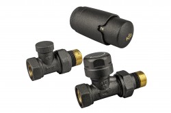 KFA - Súprava termostatická radiátorová, jednoduchá Komfort Pro, grafitová (757-030-61-BL)