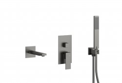 KFA - Súprava vaňová Logon, podomietková, PVD gunmetal sivá (5139-401-61)