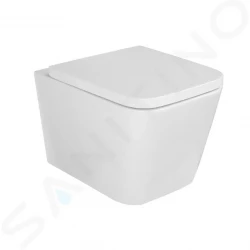 Kielle - Arkas I Závesné WC s doskou SoftClose, Rimless, biela (30111000)