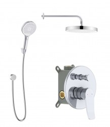 Kielle - Nefia Batéria pod omietku na 2 spotrebiče, s príslušenstvom a s telesom, chróm (20627SP10)