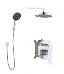 Kielle - Nefia Batéria pod omietku na 2 spotrebiče, s príslušenstvom a s telesom, chróm (20627SP20)