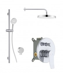 Kielle - Nefia Batéria pod omietku na 2 spotrebiče, s príslušenstvom a s telesom, chróm (20627SP40)