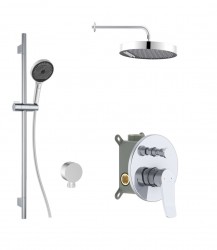 Kielle - Nefia Batéria pod omietku na 2 spotrebiče, s príslušenstvom a s telesom, chróm (20627SP50)