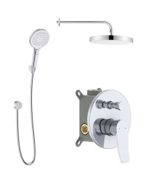 Kielle - Nefia Batéria pod omietku na 2 spotrebiče, s príslušenstvom EcoSpare a s telesom, chróm (20627SP10)