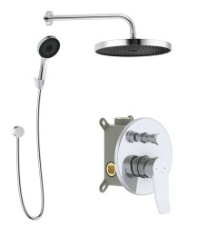 Kielle - Nefia Batéria pod omietku na 2 spotrebiče, s príslušenstvom EcoSpare a s telesom, chróm (20627SP30)