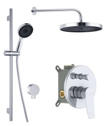 Kielle - Nefia Batéria pod omietku na 2 spotrebiče, s príslušenstvom EcoSpare a s telesom, chróm (20627SP60)