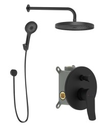 Kielle - Nefia Batéria pod omietku na 2 spotrebiče, s príslušenstvom EcoSpare a s telesom, matná čierna (20627SP34)