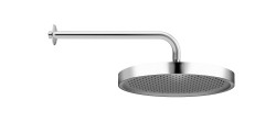 Kielle - Nefia Hlavica sprcha 225, sprchové rameno 350 mm, chróm/sivá (20127SE10)