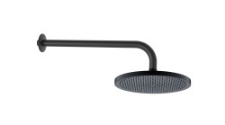 Kielle - Nefia Hlavová sprcha 238, sprchové rameno 350 mm, matná čierna (20127SE24)