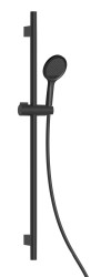 Kielle - Nefia Set sprchovej hlavice EcoSpare, tyče a hadice, matná čierna (20427SE44E)