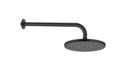 Kielle - Oudee Hlavová sprcha 200, sprchové rameno 350 mm, matná čierna (20102SE14)