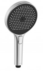 Kielle - Oudee Sprchová hlavica 130, 3 prúdy, chróm/čierna (20402010)