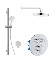 Kielle - Oudee Termostatická batéria pod omietku, na 2 spotrebiče, s príslušenstvom a telesom, chróm (20627SPT10)