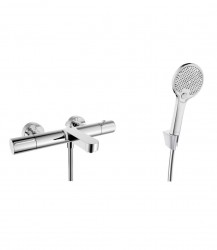 Kielle - Oudee Termostatická vaňová batéria s príslušenstvom EcoSpare, chróm (10302SNT110)