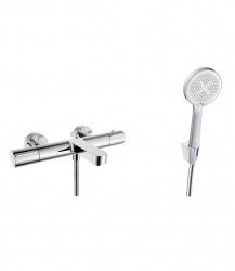 Kielle - Oudee Termostatická vaňová batéria s príslušenstvom EcoSpare, chróm (10302SNT80)