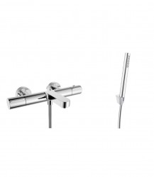Kielle - Oudee Termostatická vaňová batéria s príslušenstvom EcoSpare, chróm (10302SNT90)