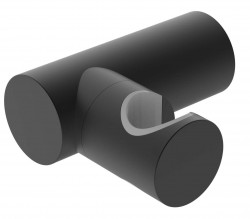 Kielle - Příslušenství Nástenný držiak sprchy, matná čierna (20901024)