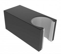 Kielle - Příslušenství Nástenný držiak sprchy, matná čierna (20901034)