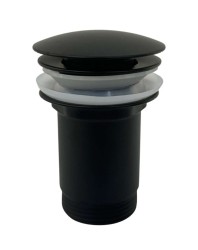 Kielle - Umývadlová výpusť, ClickClack, kov, matná čierna (30901134)
