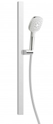 Kielle - Vega Set sprchovej hlavice, tyče a hadice, chróm/biela (20418SE60)