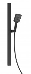 Kielle - Vega Set sprchovej hlavice, tyče a hadice, matná čierna (20418SE74)