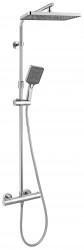 Kielle - Vega Sprchový set s termostatom, 30x20 cm, 3 prúdy, chróm (20618000)
