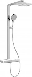Kielle - Vega Sprchový set s termostatom, 36 x 24 cm, 3 prúdy, chróm/biela (20618010)