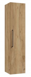 Kielle - Vega Vysoká skrinka závesná, 140x33x33 cm, zlatý dub (50218011)