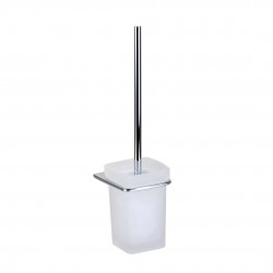 Kielle - Vega WC kefa nástenná s držiakom, matné sklo/chróm (40518000)