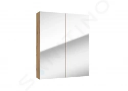 Kielle - Vega Zrkadlová skrinka, 60x73x15 cm, zlatý dub (50118601)