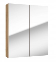 Kielle - Vega Zrkadlová skrinka, 60x73x15 cm, zlatý dub (50118601)