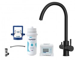 Kielle - Wimeo Drezová batéria vrátane filtrácie, matná čierna (10525SFI104)