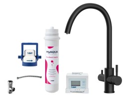 Kielle - Wimeo Drezová batéria vrátane filtrácie, matná čierna (10525SFI124)