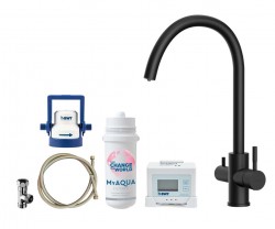 Kielle - Wimeo Drezová batéria vrátane filtrácie, matná čierna (10525SFI14)