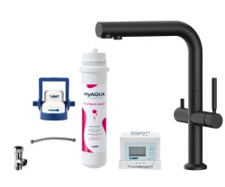 Kielle - Wimeo Drezová batéria vrátane filtrácie, matná čierna (10525SFI184)