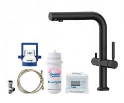 Kielle - Wimeo Drezová batéria vrátane filtrácie, matná čierna (10525SFI74)