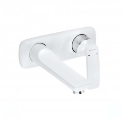 KLUDI - Balance Páková umývadlová batéria pod omietku, 2-otvorová inštalácia, biela/chróm (522469175)