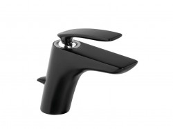KLUDI - Balance Umývadlová batéria s výpusťou, čierna mat (520238775)